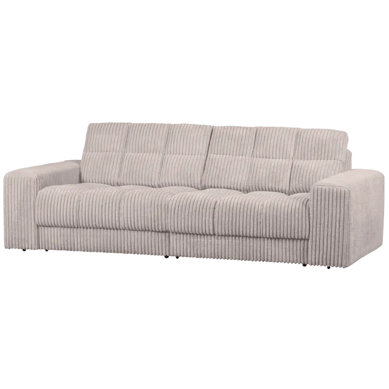 WOOOD Second Date 2 pers. sofa - natur fløjl stof