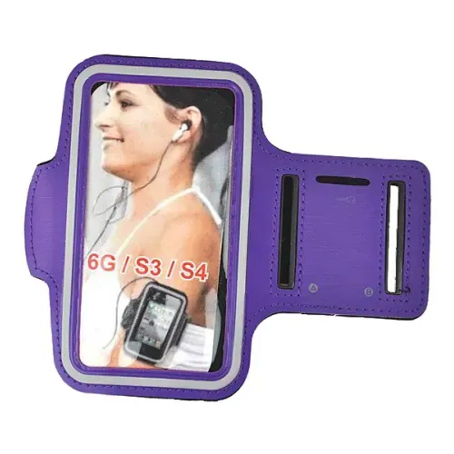 Sportsarmbånd til iPhone 6/6S, iPhone 7 & iPhone 8. Lilla.