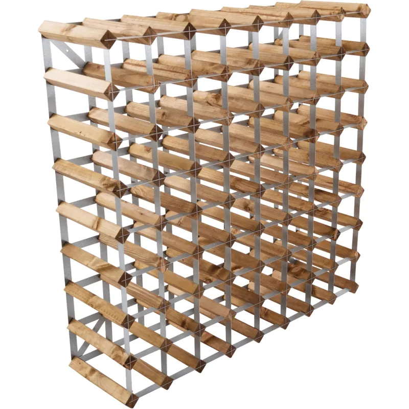 Traditional wine rack Vinreol Saml-Selv Lys Eg 72 flasker