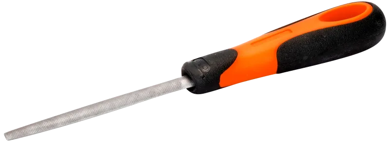 Halvrund fil 4" grov SB
