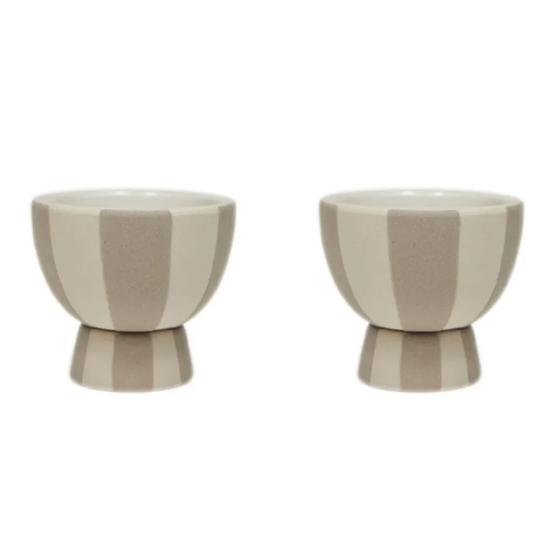Oyoy living design Toppu æggebæger 2 stk, clay