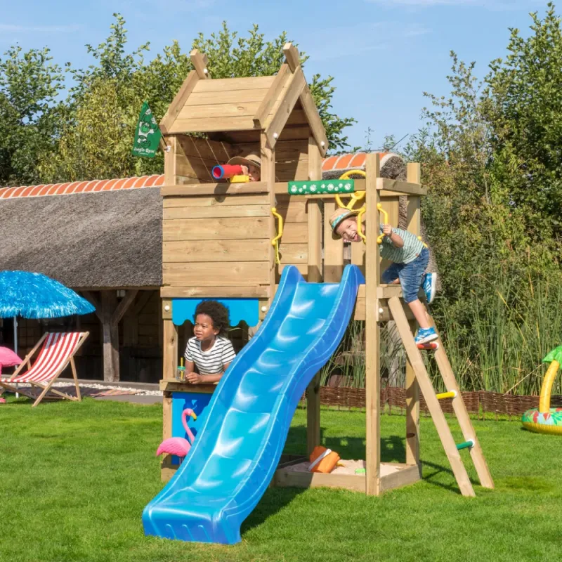 Jungle Gym - Legetårn Resort Blå Rutsjebane 125 cm Platform