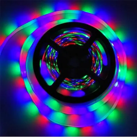 UDSALG - 5 meter, 12 volt, 24 watt, IP65, RGB LED strip - Dinled - LED STRIP