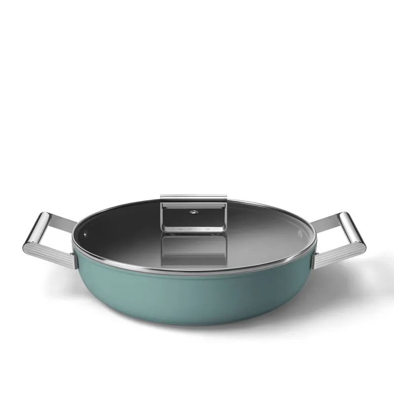 Smeg Sauterpande Ø28 cm, smaragdgrøn