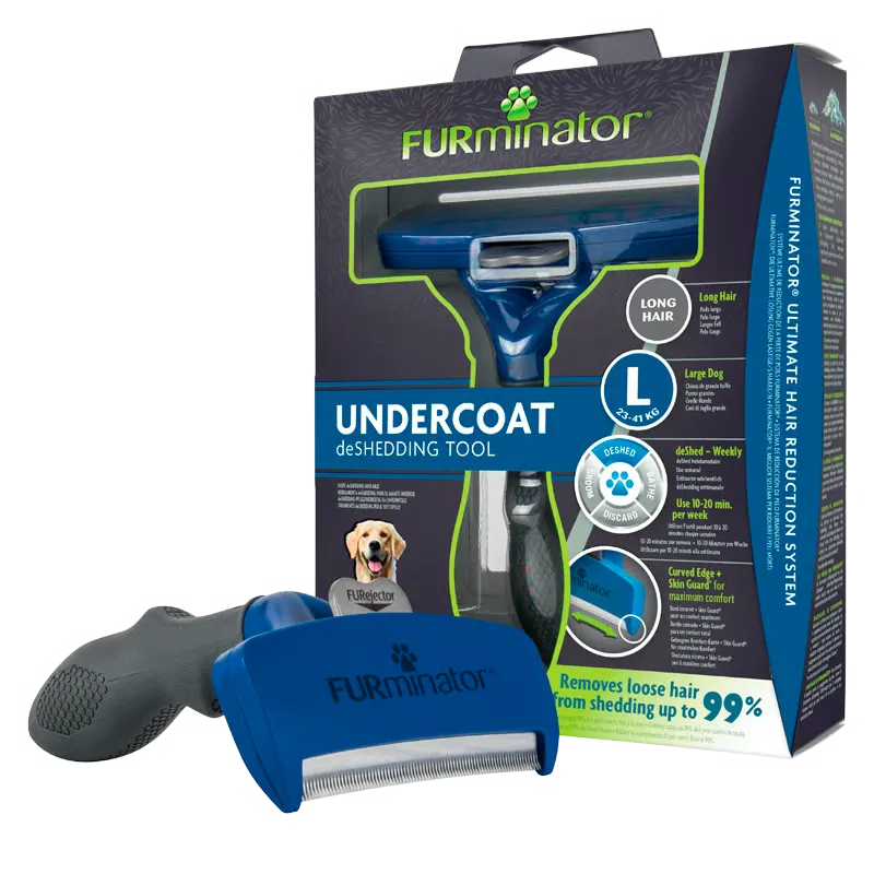 FURminator Deshedding Børste Til Store Hunde Lang Pels (1 stk)