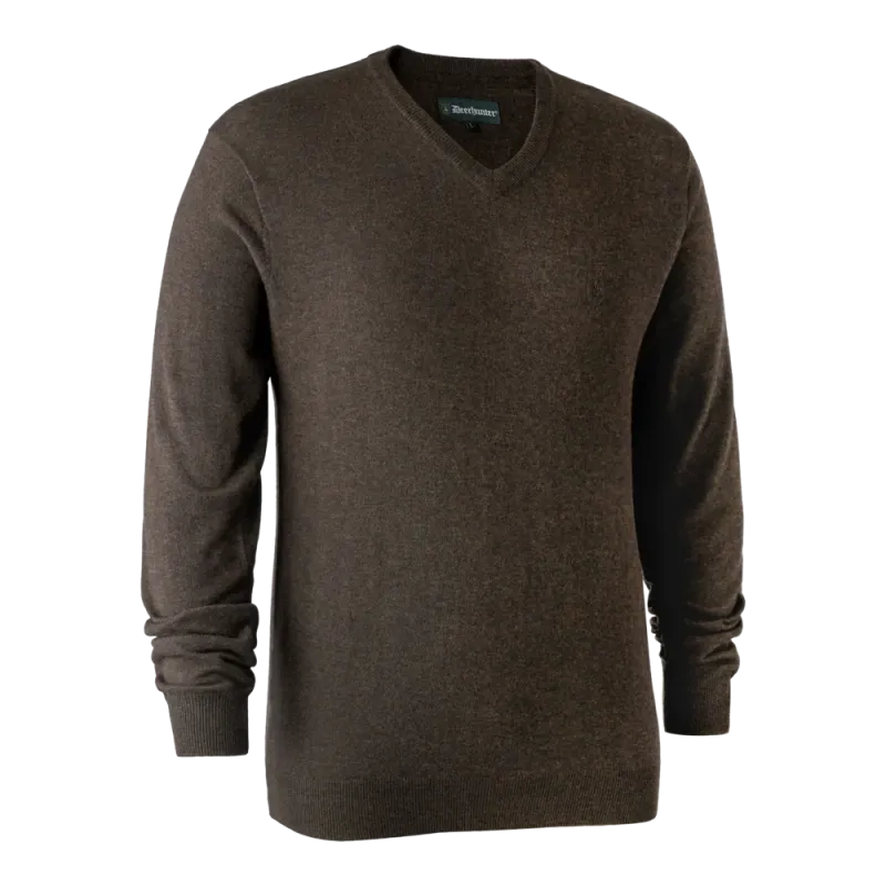 Deerhunter Kingston Striktrøje V-hals Dark Elm