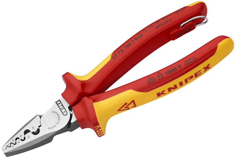 Crimptang 97 78 180 T BK til kabeltyller 0,25-16,0 mm
