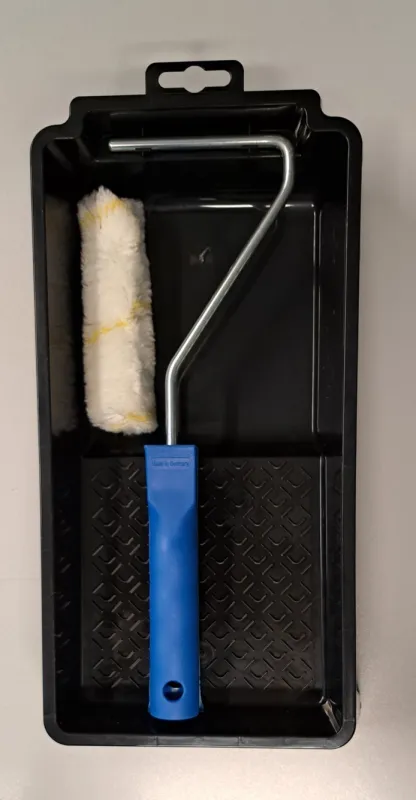 Malerullesæt 100 mm polyester rulle inkl. bøjle og rullebakke