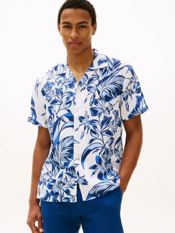 LINEN FLORAL AOP SS RF 1/2
