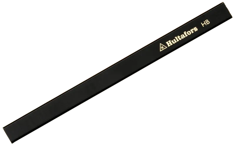 Tømrerblyant SNP18 sort, 180mm, hårdhed HB