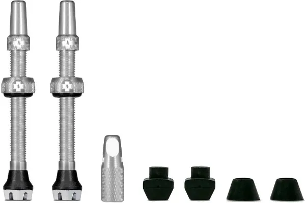 Muc-Off Tubeless Valve / Ventil Kit v2.0  - 60 mm - Silver