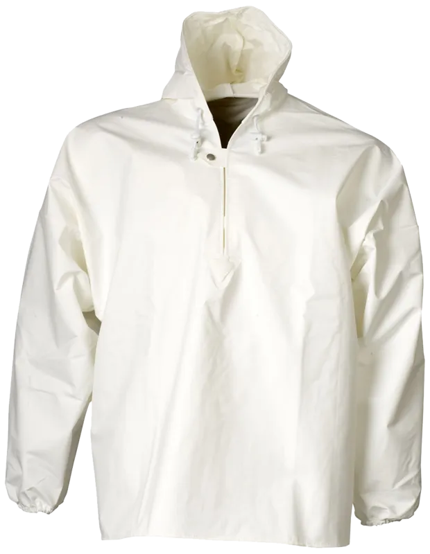 Regnanorak m/elastikmanchetter 077100E hvid Str. 3XL