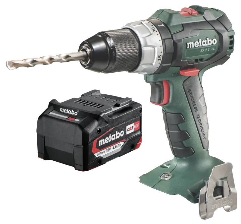 Metabo sampak: BS18 LT BL solo + batteri 18V/4,0Ah