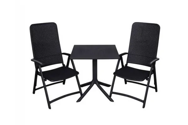 Nardi Clip Darsena Cafesæt 80x80 - Antracit