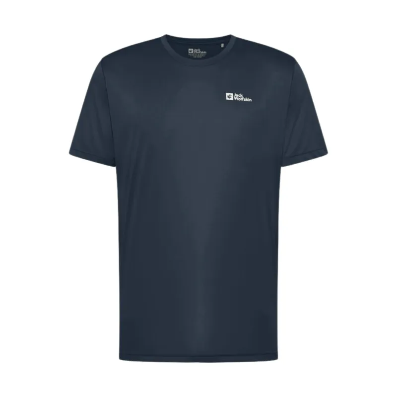 T-shirt til herre - Jack Wolfskin Tech T - Blå