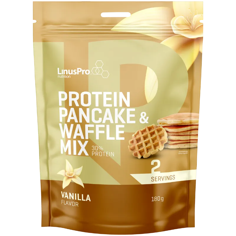 LinusPro Pancake & Wafflemix - Vanilje 180G.