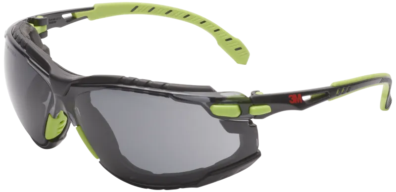 Solus 1000 besk.brille, grøn/sort m/skum, grå glas