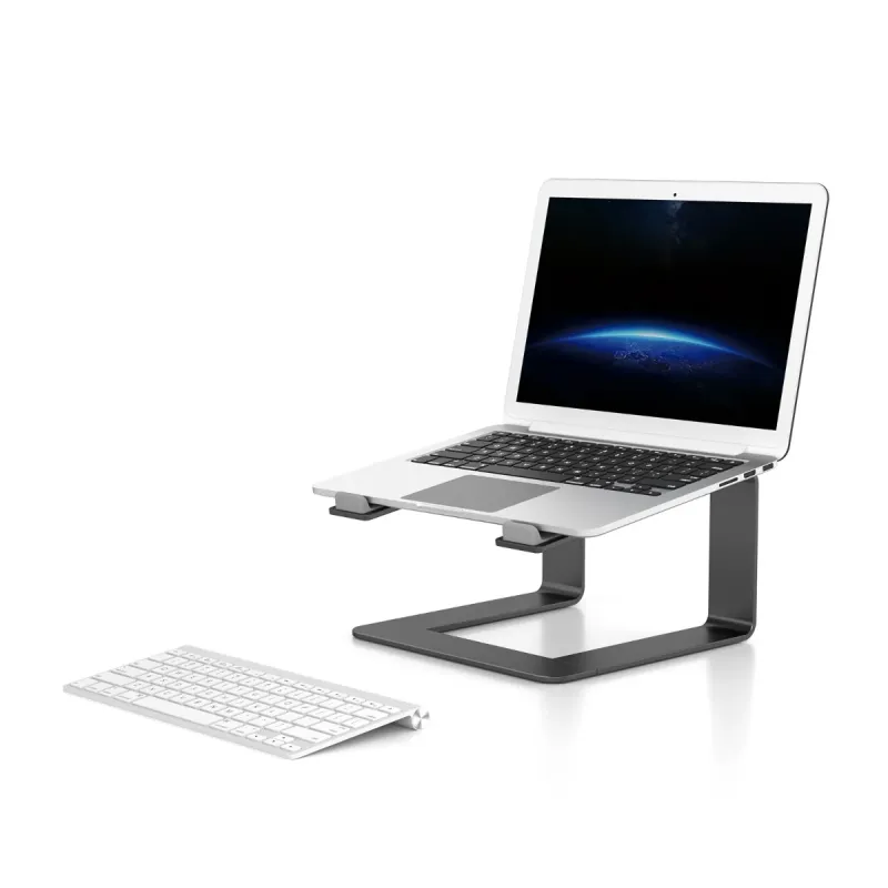 WERGON - Carl - Laptop/MacBook holder  Aluminium/Silikone 10-17" - Sort