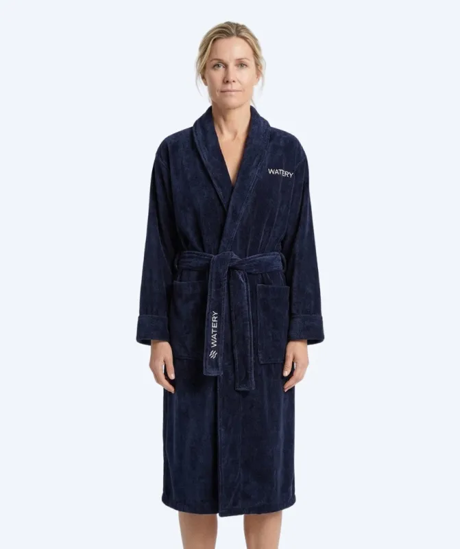 Watery badekåbe til kvinder - Mariana - Navy blå - Badeponcho
