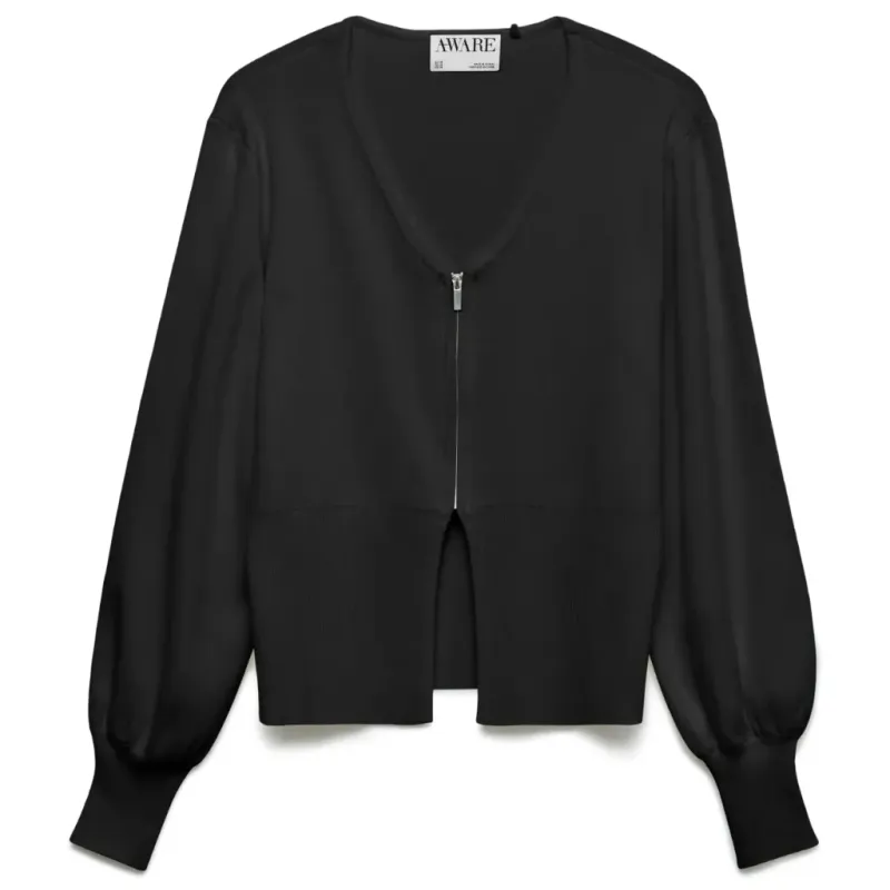 VERO MODA dame cardigan AWALICE - Black