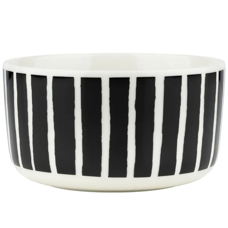 Marimekko Piccolo skål 5 dl, sort/hvid