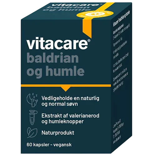 VitaCare Baldrian og Humle (60 tabletter)