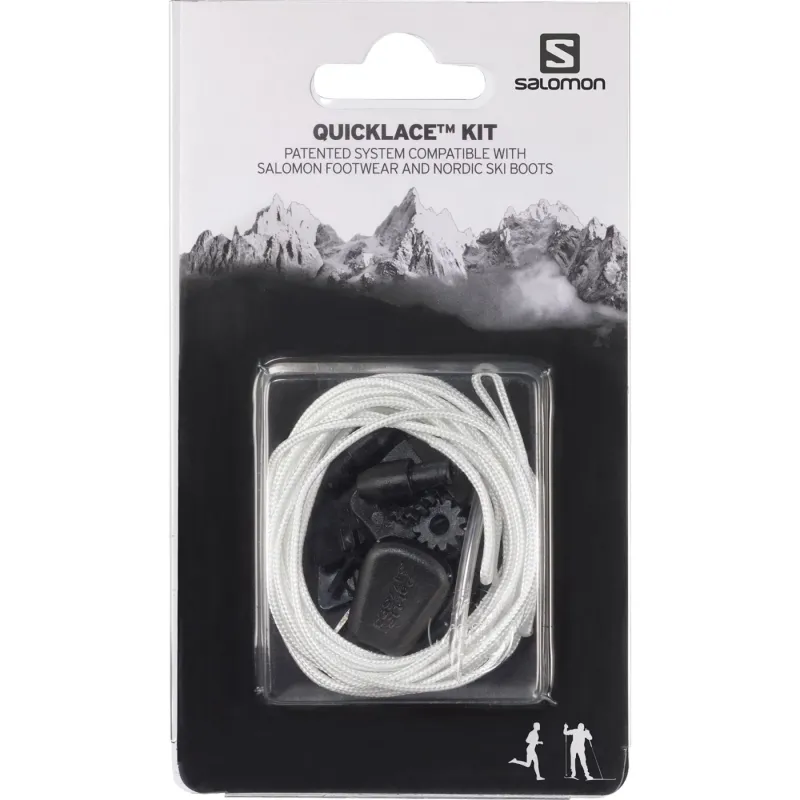 Salomon Quicklace Kit, snørebånd, hvid