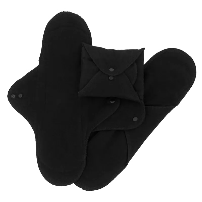 ImseVimse Sanitary Pads Classic - Night, Black (3 pak)