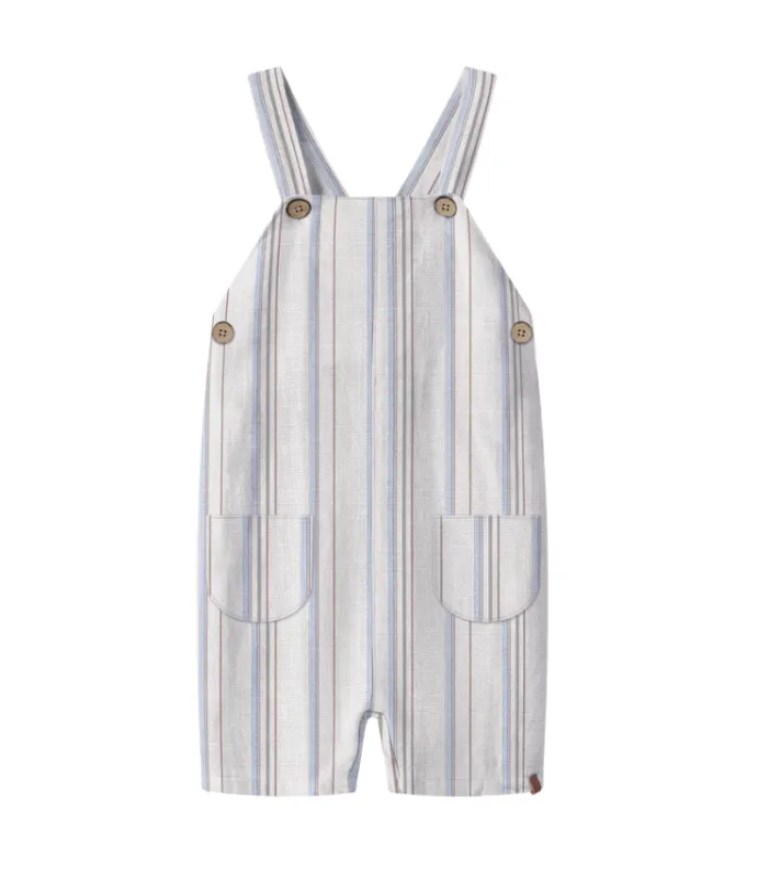 Lil Atelier Jeran - Loose Short Overall - Coconut Milk - 56 cm