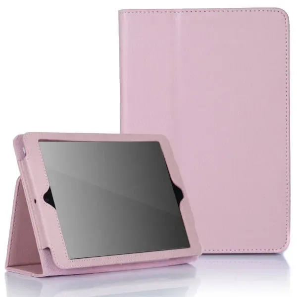 Lædertaske /-holder til iPad Mini. Pink.