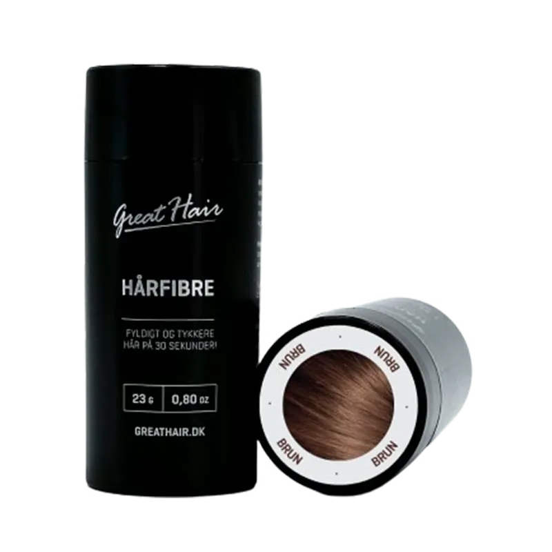 Great Hair Hårfibre - Brun (23 g.)