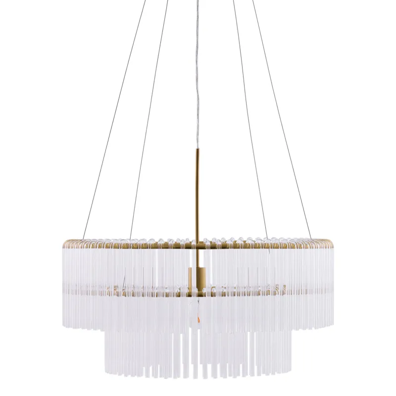 Globen Lighting Hook pendellampe 60 cm, klar/messing