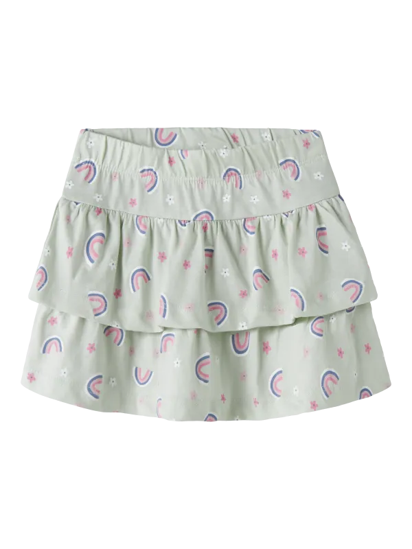 Name It Vigga - Skirt - Pale Aqua/Rainbow - 92 cm