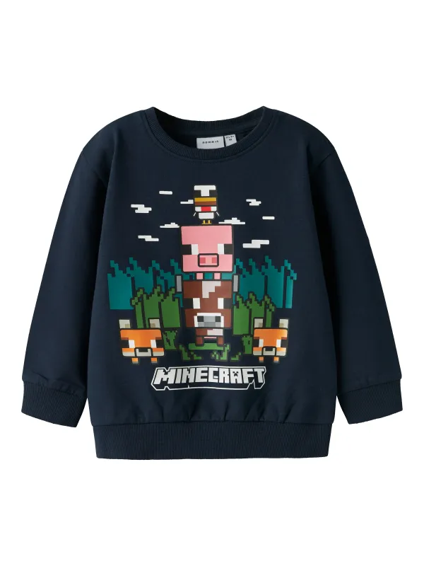 Name It Nell Minecraft Sweat shirt - Navy Blazer - 92 cm