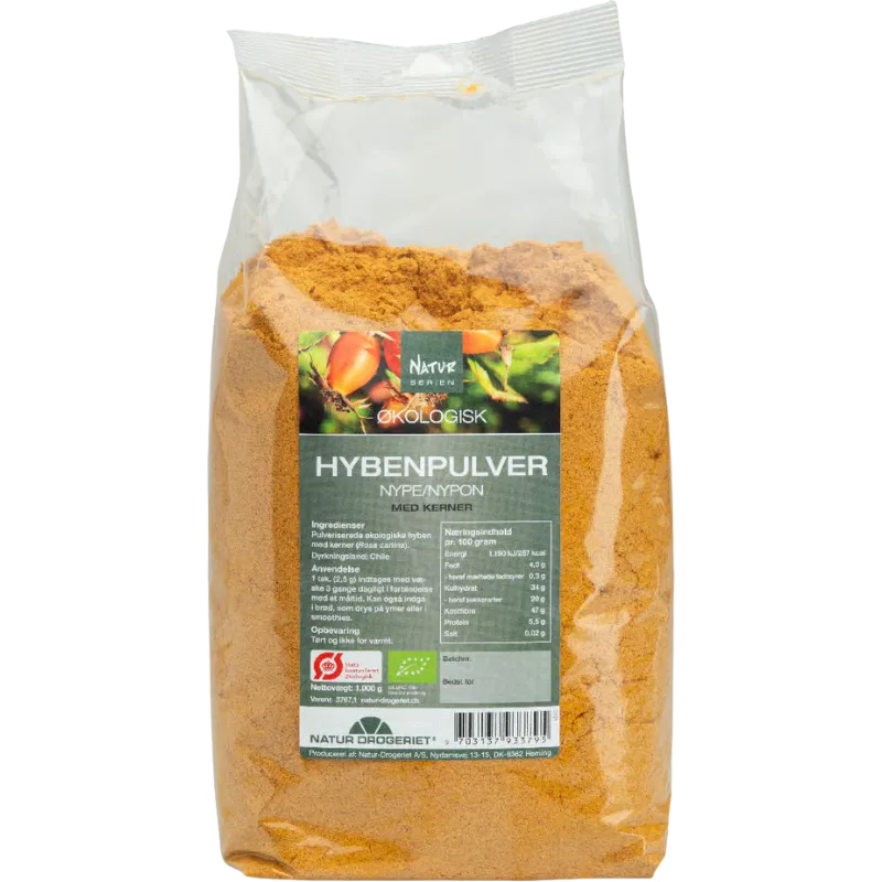 Natur-Drogeriet Hyben pulver fint m. kerner Ø 1 kg