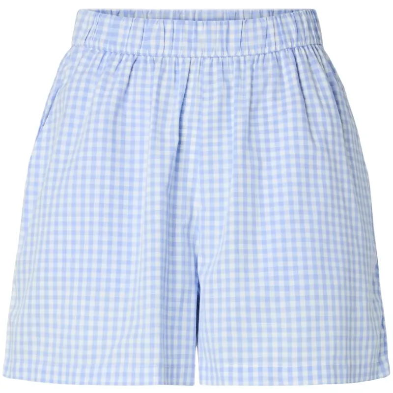 PIECES dame shorts PCBIBBY - Hydrangea CLOUD DANCER