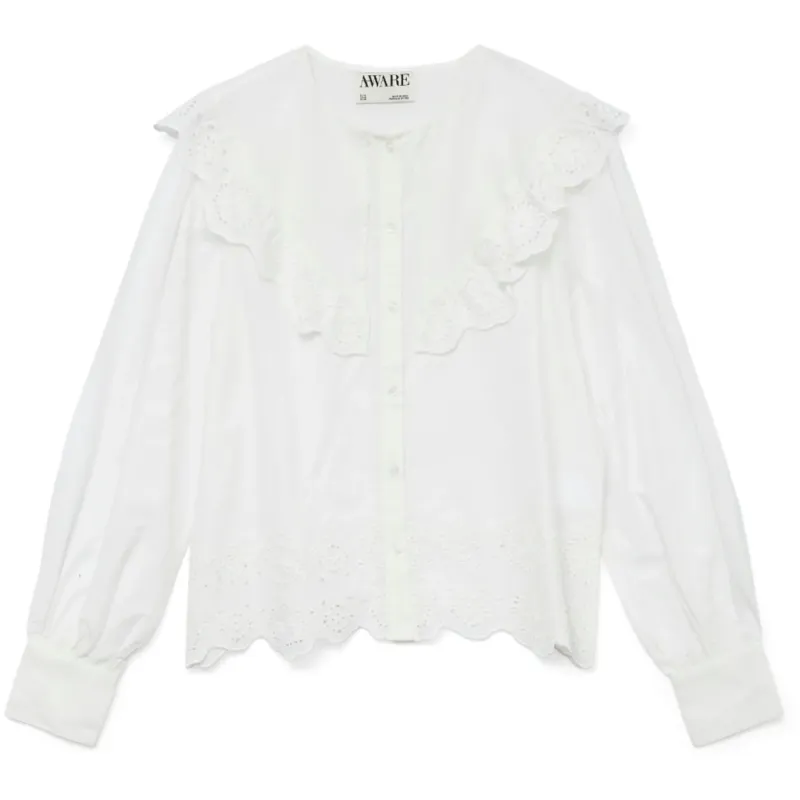 VERO MODA dame skjorte VMPAISLEY - Snow white