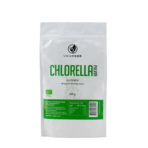 Chlorella pulver Øko. - 200 gram