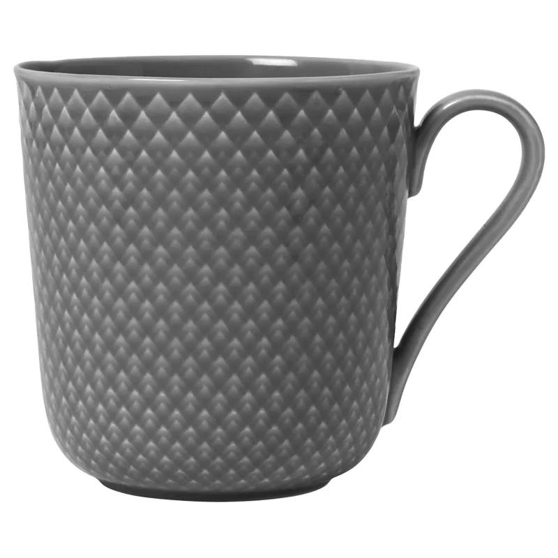Lyngby porcelæn Rhombe Earth krus 39 cl, slate