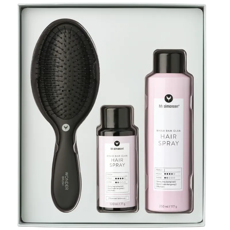HH Simonsen Hair Spray Gift Box Inkl. Wonder Brush (1 sæt)