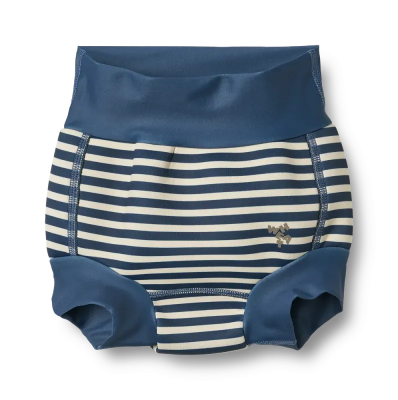Anker Neoprene Badeble - Blue Stripe - 0-3 MDR.