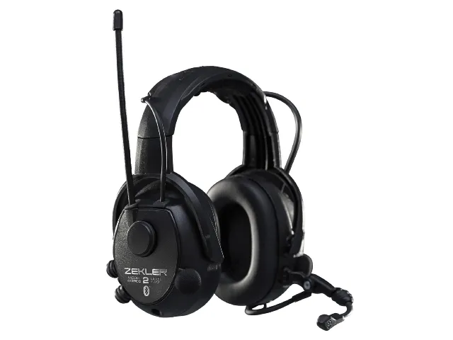 Zekler 412rdb høreværn med bluetooth, batteri + oplader inkl.