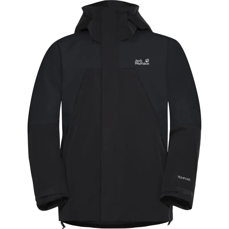 Jack Wolfskin Flowline 2L Ins, skijakke, herre, sort