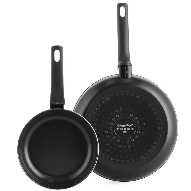 Greenpan Essence stegepandesæt 20 + 28 cm, sort