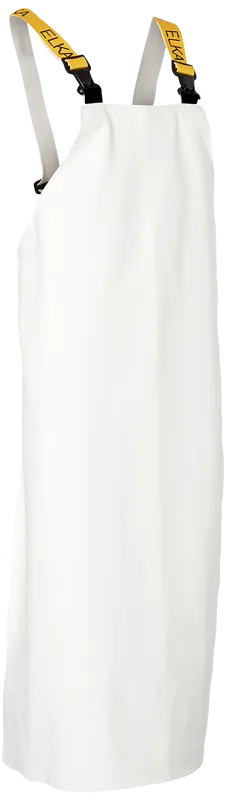 Forklæde m/seler kraftig PVC 175809 hvid Str. L