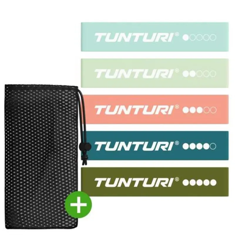 Tunturi Mini Træningselastik sæt - 5-pak