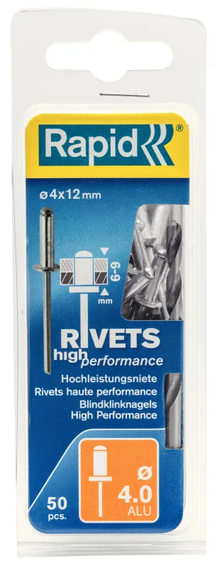 Blindnitte - Ø4,0 x 12 mm - 50 stk
