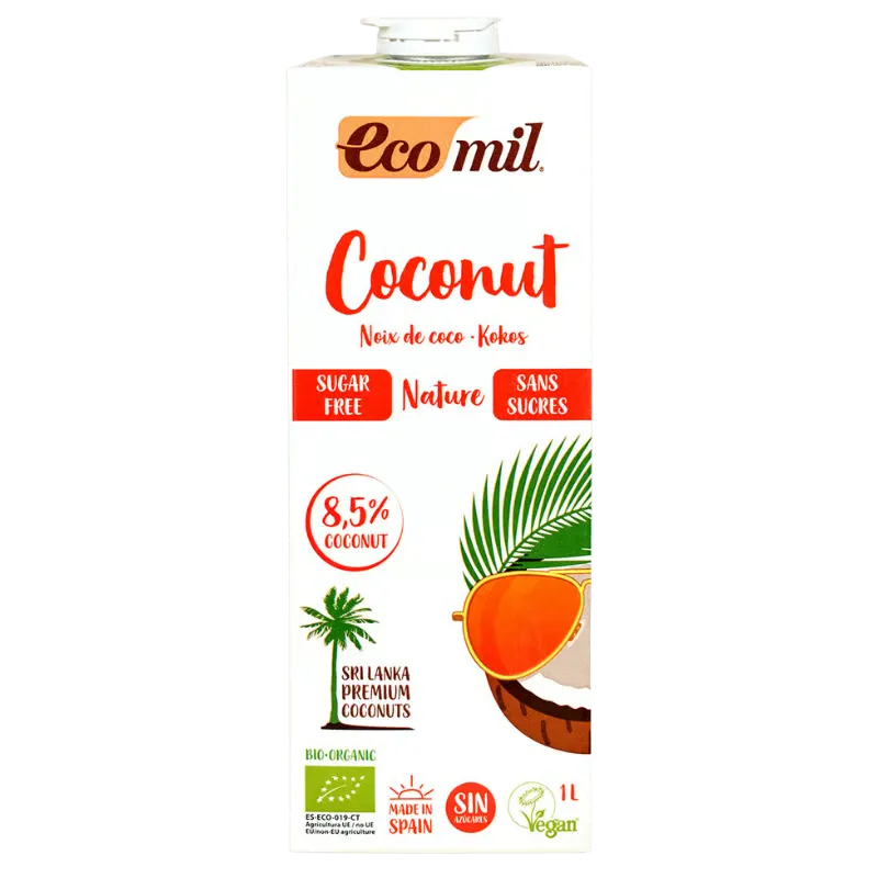 Ecomil Kokos mælk u. sukker Ø (1 L)