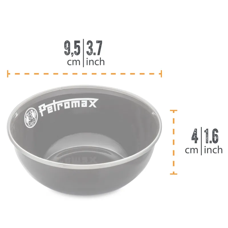 Petromax Skål 160 ml, sort, 2 stk.