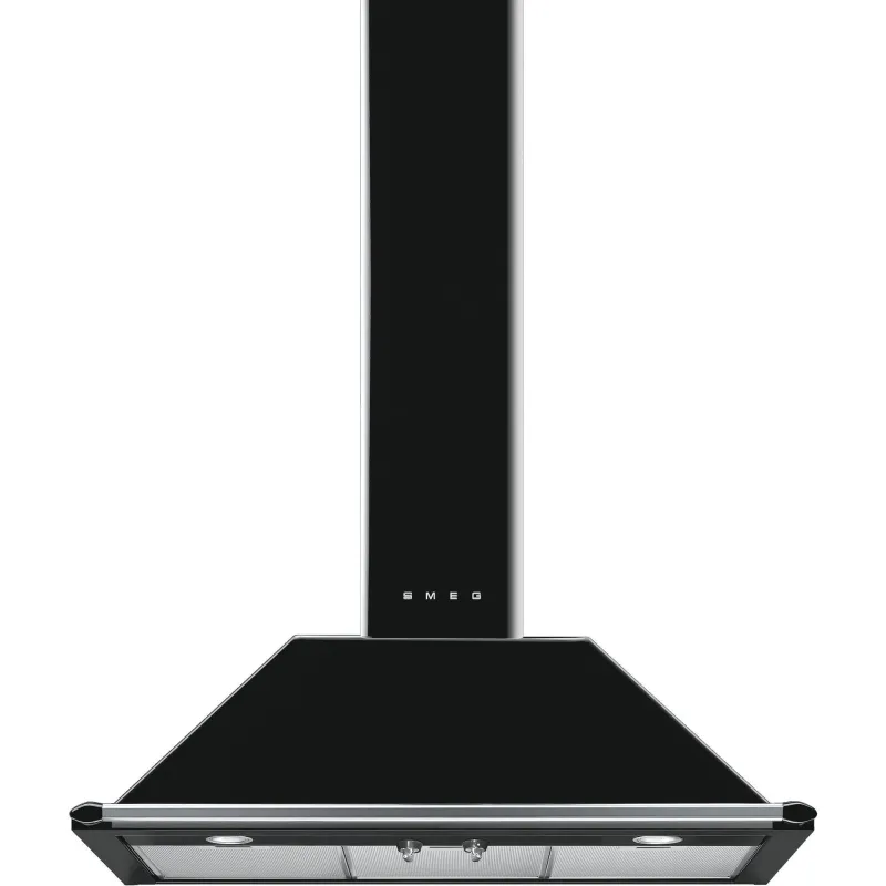 Smeg KT90BLE 90cm Victoria Væghængt Emhætte, Sort
